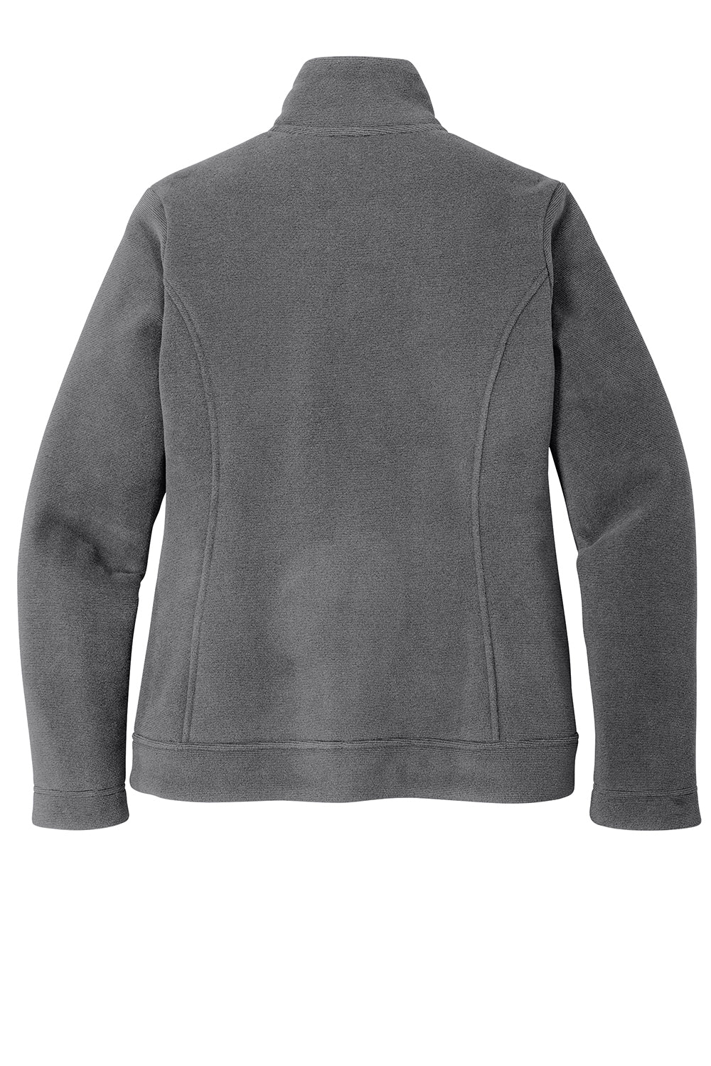 Port Authority L211 Womens Ultra Warm Brushed Fleece Full Zip Jacket Gusty Grey/Sterling Grey Flat Back