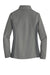 Port Authority L216 Womens Full Zip Fleece Jacket Deep Smoke Grey/Battleship Grey Flat Back