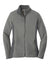 Port Authority L216 Womens Full Zip Fleece Jacket Deep Smoke Grey/Battleship Grey Flat Front