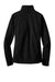 Port Authority L217 Womens Full Zip Fleece Jacket Black Flat Back