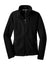 Port Authority L217 Womens Full Zip Fleece Jacket Black Flat Front