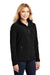 Port Authority L217 Womens Full Zip Fleece Jacket Black Model 3q