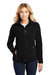 Port Authority L217 Womens Full Zip Fleece Jacket Black Model Front