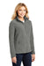 Port Authority L217 Womens Full Zip Fleece Jacket Deep Smoke Grey Model 3q