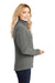 Port Authority L217 Womens Full Zip Fleece Jacket Deep Smoke Grey Model Side