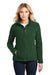 Port Authority L217 Womens Full Zip Fleece Jacket Forest Green Model Front