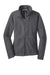 Port Authority L217 Womens Full Zip Fleece Jacket Iron Grey Flat Front