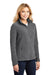 Port Authority L217 Womens Full Zip Fleece Jacket Iron Grey Model 3q