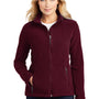 Port Authority Womens Full Zip Fleece Jacket - Maroon