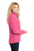 Port Authority L217 Womens Full Zip Fleece Jacket Pink Blossom Model Side