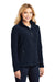 Port Authority L217 Womens Full Zip Fleece Jacket True Navy Blue Model 3q