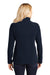 Port Authority L217 Womens Full Zip Fleece Jacket True Navy Blue Model Back