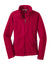 Port Authority L217 Womens Full Zip Fleece Jacket True Red Flat Front