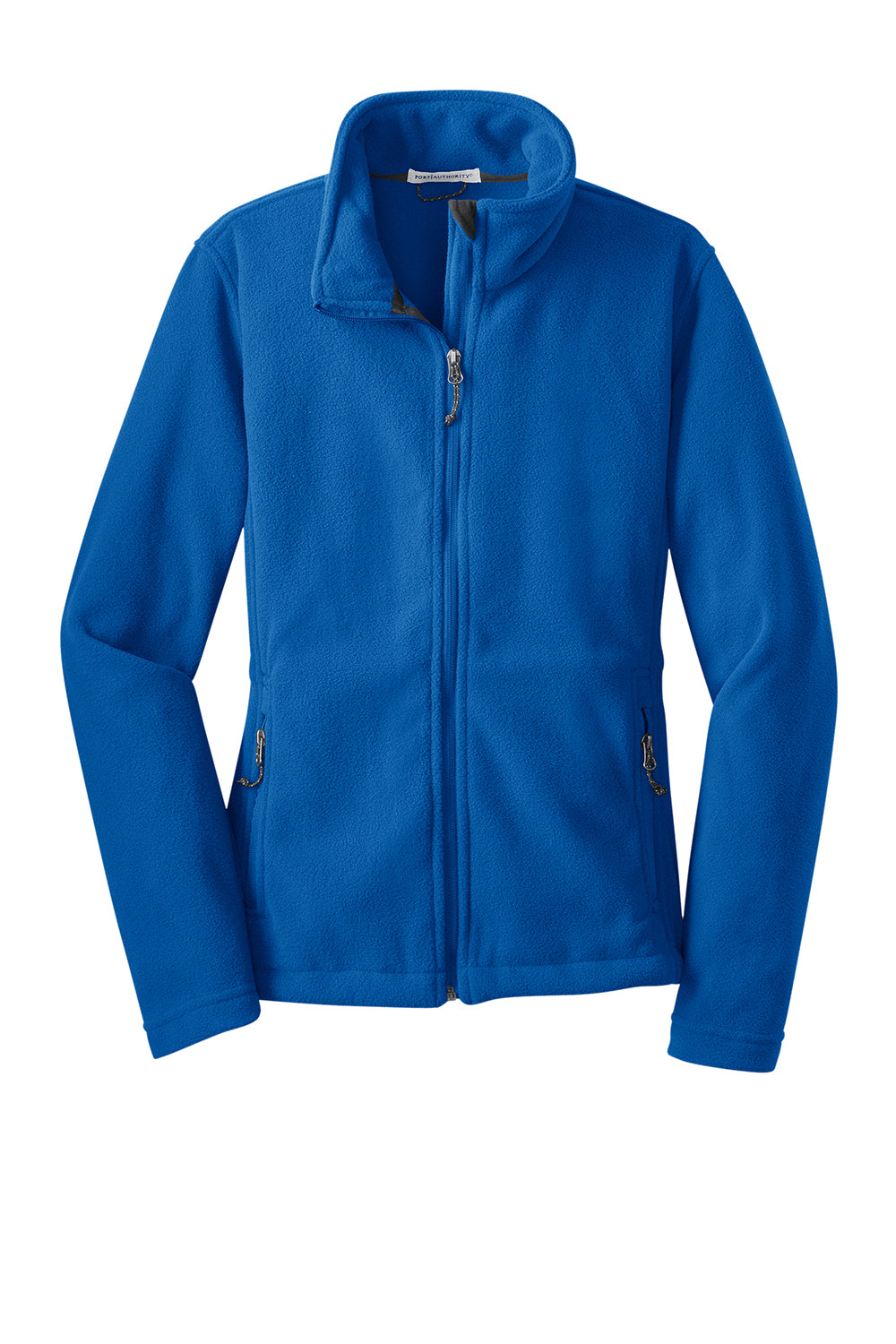 Port Authority L217 Womens Full Zip Fleece Jacket True Royal Blue Flat Front