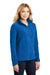 Port Authority L217 Womens Full Zip Fleece Jacket True Royal Blue Model 3q