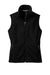 Port Authority L219 Womens Full Zip Fleece Vest Black Flat Front