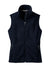 Port Authority L219 Womens Full Zip Fleece Vest True Navy Blue Flat Front