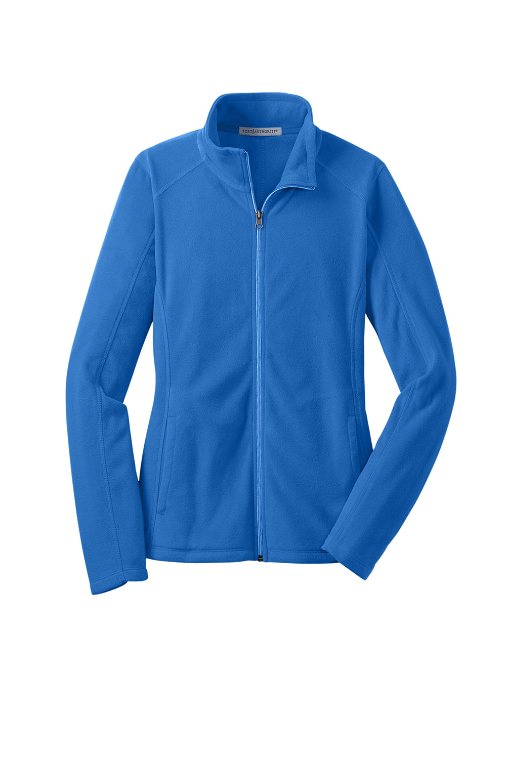 Port Authority L223 Womens Pill Resistant Microfleece Full Zip Jacket Light Royal Blue Flat Front