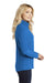 Port Authority L223 Womens Pill Resistant Microfleece Full Zip Jacket Light Royal Blue Model Side