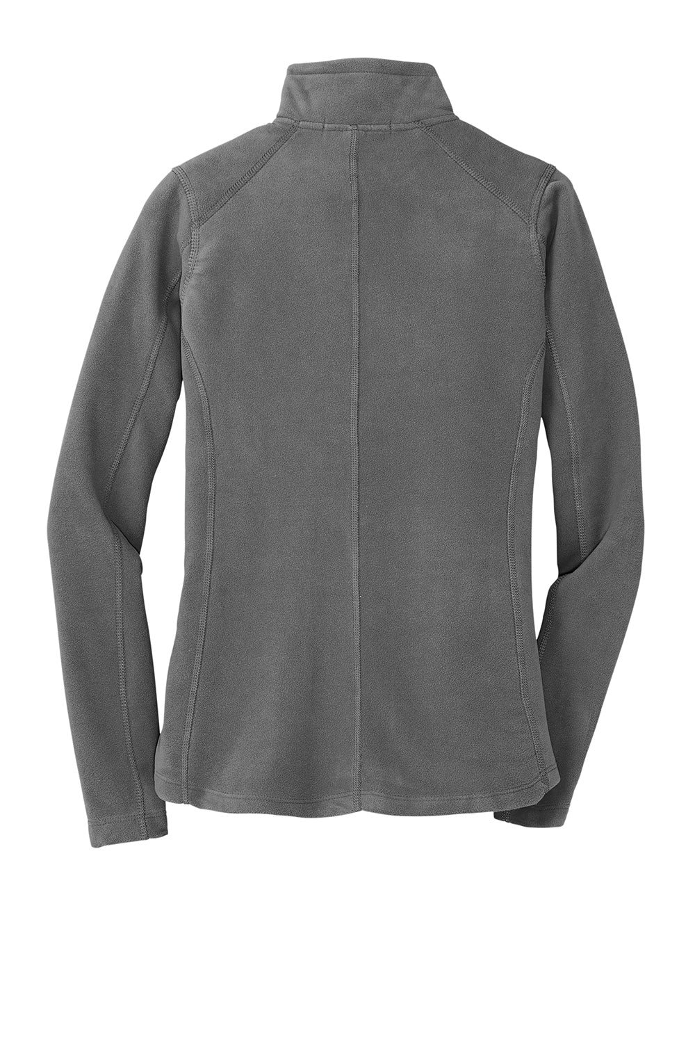 Port Authority L223 Womens Pill Resistant Microfleece Full Zip Jacket Pearl Grey Flat Back