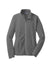 Port Authority L223 Womens Pill Resistant Microfleece Full Zip Jacket Pearl Grey Flat Front