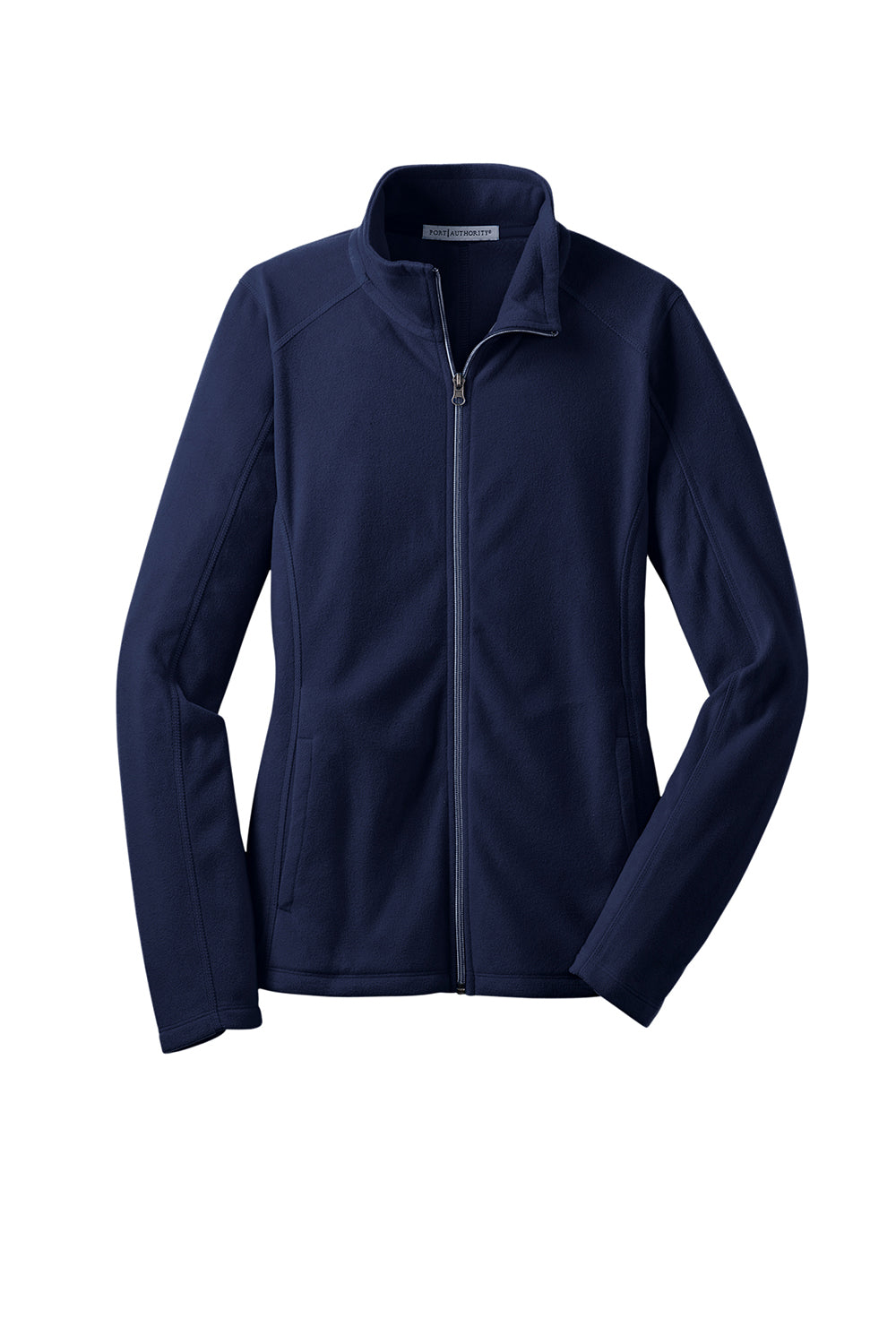 Port Authority L223 Womens Pill Resistant Microfleece Full Zip Jacket True Navy Blue Flat Front