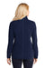 Port Authority L223 Womens Pill Resistant Microfleece Full Zip Jacket True Navy Blue Model Back