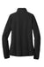 Port Authority L224 Womens Pill Resistant Microfleece 1/4 Zip Sweatshirt Black Flat Back