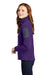 Port Authority L229 Womens Full Zip Fleece Jacket Bright Purple/Battleship Grey Model Side