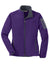 Port Authority L229 Womens Full Zip Fleece Jacket Bright Purple/Battleship Grey Flat Front