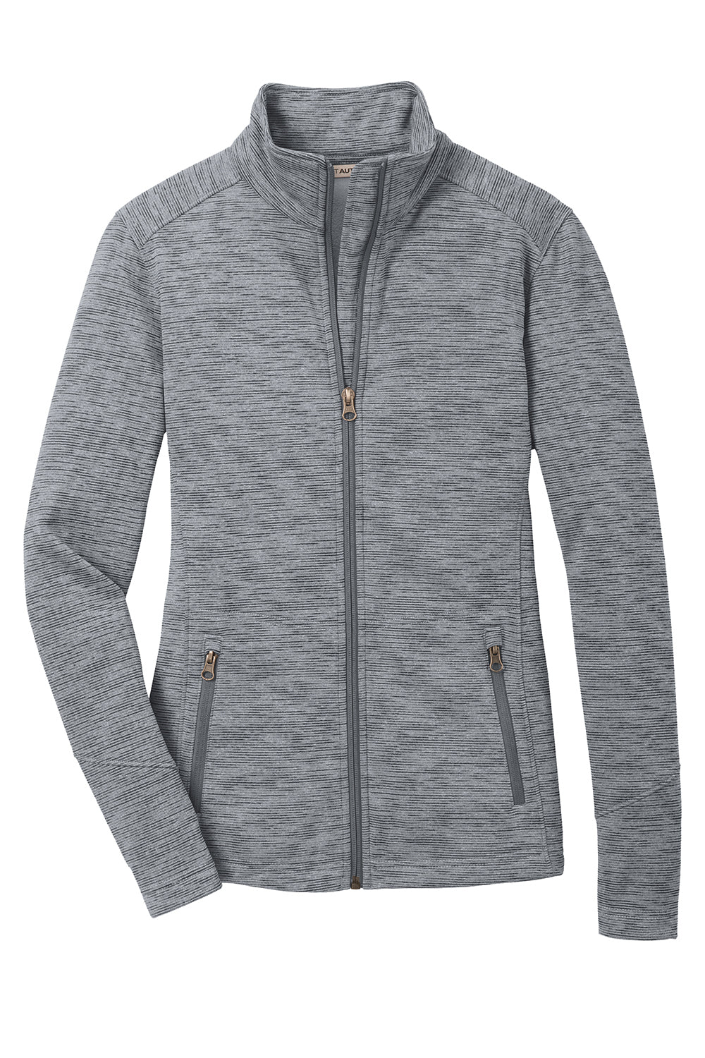 Port Authority L231 Womens Full Zip Fleece Jacket Grey Flat Front