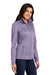 Port Authority L231 Womens Full Zip Fleece Jacket Purple Model 3q