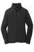 Port Authority L233 Womens Summit Full Zip Fleece Jacket Black Flat Front