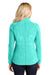 Port Authority L235 Womens Pill Resistant Heather Microfleece Full Zip Sweatshirt Heather Aqua Green Model Back