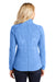 Port Authority L235 Womens Pill Resistant Heather Microfleece Full Zip Sweatshirt Heather Light Royal Blue Model Back