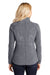 Port Authority L235 Womens Pill Resistant Heather Microfleece Full Zip Sweatshirt Heather True Navy Blue Model Back