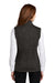 Port Authority L236 Womens Sweater Fleece Full Zip Vest Heather Black Model Back