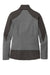 Port Authority L239 Womens Grid Fleece Full Zip Jacket Heather Smoke Grey/Smoke Grey Flat Back