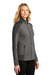 Port Authority L239 Womens Grid Fleece Full Zip Jacket Heather Smoke Grey/Smoke Grey Model 3q