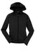 Sport-Tek L248 Womens Tech Moisture Wicking Fleece Full Zip Hooded Sweatshirt Hoodie Black Flat Front