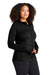 Sport-Tek L248 Womens Tech Moisture Wicking Fleece Full Zip Hooded Sweatshirt Hoodie Black Model 3q