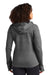 Sport-Tek L248 Womens Tech Moisture Wicking Fleece Full Zip Hooded Sweatshirt Hoodie Heather Graphite Grey Model Back