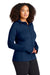 Sport-Tek L248 Womens Tech Moisture Wicking Fleece Full Zip Hooded Sweatshirt Hoodie True Navy Blue Model 3q