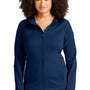 Sport-Tek Womens Tech Moisture Wicking Fleece Full Zip Hooded Sweatshirt Hoodie - True Navy Blue