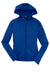 Sport-Tek L248 Womens Tech Moisture Wicking Fleece Full Zip Hooded Sweatshirt Hoodie True Royal Blue Flat Front