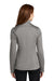 Port Authority L249 Womens Diamond Fleece Full Zip Jacket Heather Gusty Grey Model Back