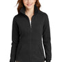 Port Authority Womens Full Zip Fleece Jacket - Black