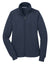 Port Authority L293 Womens Full Zip Fleece Jacket Navy Blue Flat Front