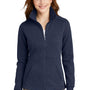 Port Authority Womens Full Zip Fleece Jacket - Navy Blue