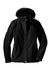 Port Authority L304 Womens All Season II Waterproof Full Zip Hooded Jacket Black Flat Front